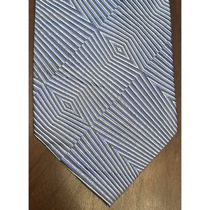 Van Heusen Blue Green Hand Made 100% Silk Men’s Neck Tie Made In China